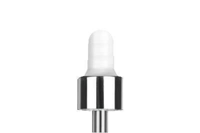 Pipeta bílo-stříbrná  SOFI  uzávěry plast/sklo 15ml 56mm - 1