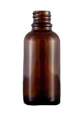 Skleněná lahvička SOFI hnědá  50ml - 1