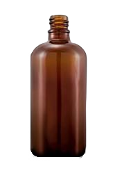Skleněná lahvička SOFI hnědá  100ml - 1