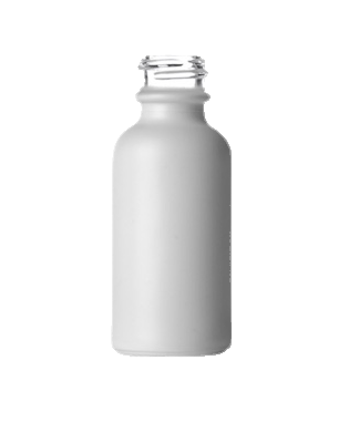Skleněná lahvička ROSE bílá MAT  10ml - 1