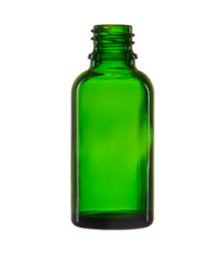 Skleněná lahvička CLARI zelená 30ml