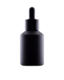 Skleněná lahvička KORAL mat černá 60ml  + černá pipeta    24/410 - 1/3
