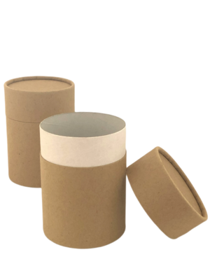 Papírová tuba NATURAL hnědý papír I  průměr 80 x výška 115 mm 