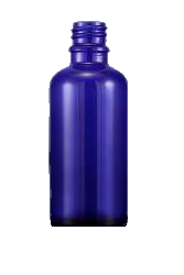 Skleněná lahvička SOFI modrá 50ml - 1