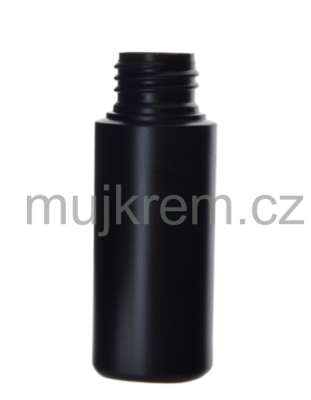 Plastová lahvička FUN HDPE černá  50ml mat