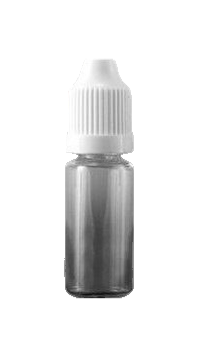 Plastová lahvička LIQUID PET  transparent 10ml bílé víčko - 1