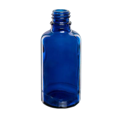 Skleněná lahvička EMI modrá 50ml - 1