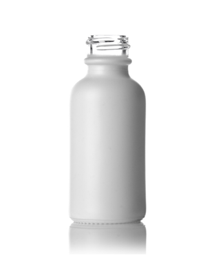 Skleněná lahvička ROSE bílá MAT  10ml - 2