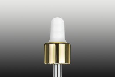 Pipeta bílo-zlatá  SOFI uzávěry plast/sklo pro 5ml lahvičky - 2