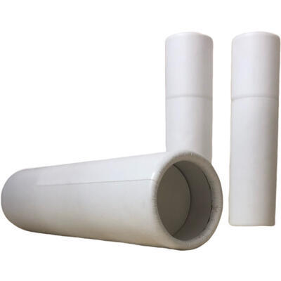Papírová tuba bílá mat vysouvací 32 x 95mm, bez potisku  - 2